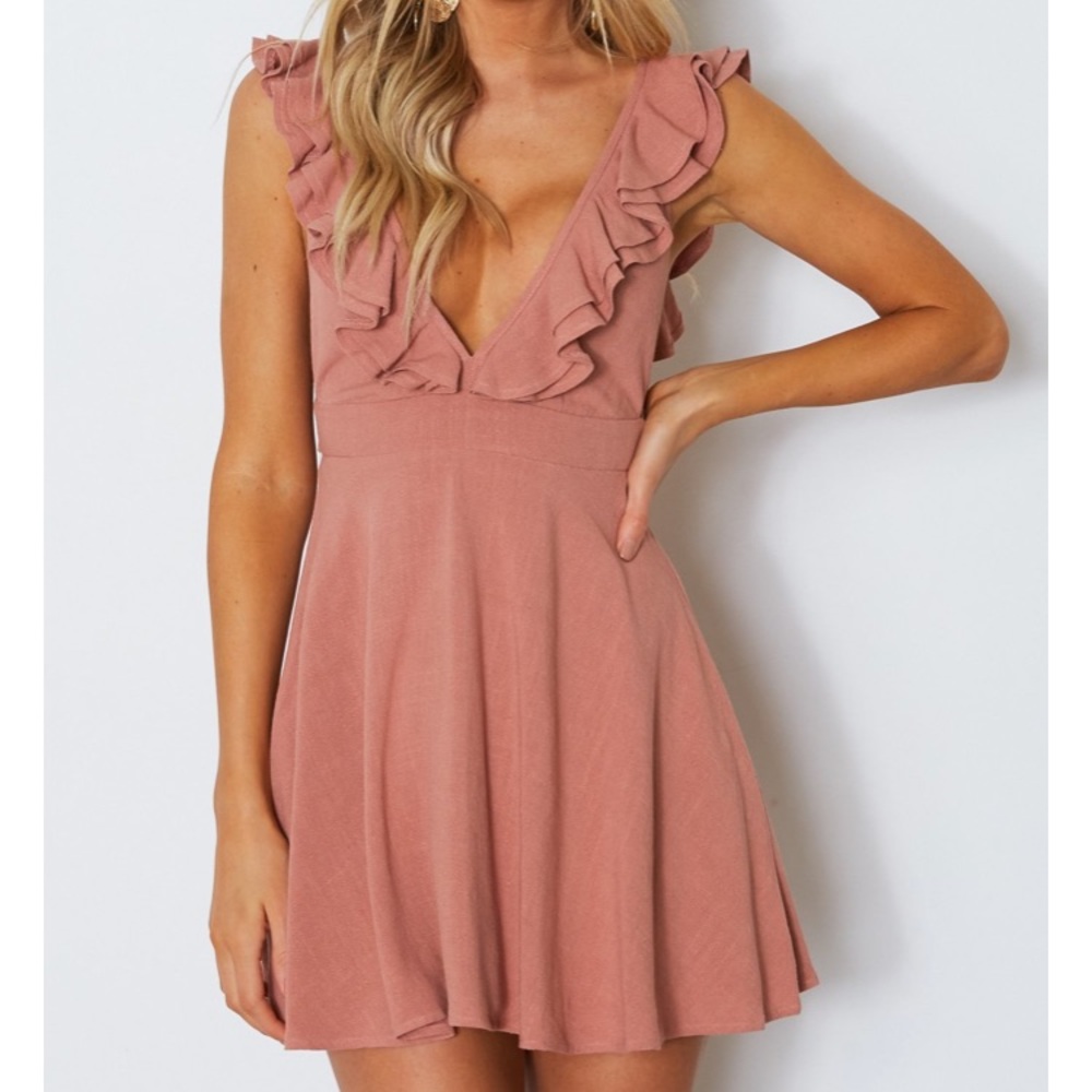 White Fox On My Mind Dress Terracotta Rose